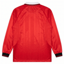 Camiseta Manchester United I Manga Larga 1999/2000 Retro, Manchester United, Man Utd, Old Trafford, Red Devils, Premier League, Champions League, David Beckham, Paul Scholes, Umbro, Manga Larga, Long Sleeve, 1999, 2000, Retro, Vintage, Camiseta Clásica, Primera Equipación, Home Kit, Roja, Red, Hombre, Men, Camiseta de Hombre, Tienda Hincha Futbolero, Fútbol Inglés