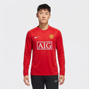 Camiseta hombre Manchester United temporada 2007 2008 primera equipación roja manga larga franja blanca trasera retro calidad 1.1 premium Tienda Hincha Futbolero. Manchester United 2007, Manchester United 2008, Camiseta Man Utd roja, Ropa Manchester United retro, Camiseta United manga larga, Calidad 1.1 United, Cristiano Ronaldo 2008, Tienda Hincha Futbolero, Man Utd Retro Jersey 07/08.