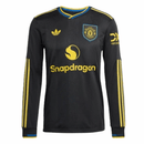 Manchester United 2025, Camiseta Man Utd manga larga, Man Utd 25/26 Third, Ropa Manchester United oficial, Camiseta fútbol negra amarilla, Calidad 1.1 Manchester, Nueva colección 2025, Regalo fútbol hombre, Tienda Hincha Futbolero, Red Devils.
