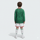 Conjunto infantil México primera equipación 2026 2027 niños kit completo camiseta verde y pantalón corto blanco oficial FMF fútbol niños Tri 26/27.