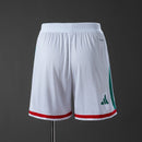 Pantalón corto hombre selección México temporada 2026 2027 color blanco versión jugador ajuste slim fit escudo termosellado calidad 1.1 oficial, México 2026, Pantalón corto México blanco, Short México versión jugador, FMF 2027, Ropa oficial México barata, Calidad 1.1 México, Mundial 2026, Tienda Hincha Futbolero, Mexico White Player Shorts.