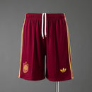 Pantalón corto hombre Selección España temporada 2026 2027 oficial segunda equipación bordó fútbol técnica transpirable RFEF mundial.