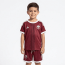 Conjunto infantil selección Qatar 2026 2027 primera equipación bordó camiseta y pantalón calidad 1.1 oficial, Qatar infantil 2026, Conjunto niño Qatar bordó, Ropa selección Qatar niños 2026, Equipación Qatar junior 26/27, Calidad 1.1 infantil granate, Tienda Hincha Futbolero, Regalo niño fútbol Qatar, Camiseta bordó Qatar niño, Qatar Kids 2026 Home.