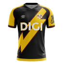 Camiseta del Rayo Vallecano 2025 2026 tercera equipación negra y amarilla de hombre con franja diagonal jersey oficial de Vallecas Tienda Hincha Futbolero, Camiseta Rayo Vallecano 2025, Jersey Rayo Vallecano negro y amarillo, Camiseta Rayo Vallecano tercera equipación, Camiseta del Rayo original hombre, Comprar equipación Rayo Vallecano 2026, Calidad premium Rayo Vallecano, Camiseta fútbol Vallecas, Ropa urbana blockecore, Jersey de colección Rayo Vallecano.