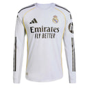 Camiseta hombre Real Madrid temporada 2025 2026 primera equipación blanca manga larga versión jugador auténtica tejido técnico calidad 1.1 oficial,Real Madrid 2025, Camiseta Real Madrid jugador, Real Madrid manga larga, Madrid Authentic 25/26, Camiseta blanca Madrid, Camiseta barata Real Madrid, Calidad 1.1 Madrid, La Liga 2026, Tienda Hincha Futbolero, Hala Madrid, Bloke Core Lujo.