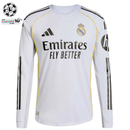 Camiseta hombre Real Madrid primera equipación temporada 2025 2026 versión jugador manga larga con parches de la Champions League calidad 1.1 oficial, Real Madrid 2025, Camiseta Real Madrid manga larga, Versión Jugador Real Madrid, Camiseta Champions Real Madrid, Ropa barata Real Madrid, Calidad 1.1 Real Madrid, Camiseta Authentic Madrid 25/26, Tienda Hincha Futbolero, Hala Madrid, Bloke Core Madrid.