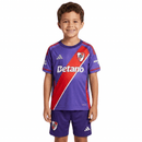 Conjunto infantil niño River Plate tercera equipación púrpura camiseta y pantalón temporada 2026 2027 calidad 1.1 oficial,