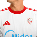 Camiseta hombre Sevilla FC temporada 2025 2026 primera equipación blanca detalles rojos escudo bordado calidad 1.1 oficial, Sevilla 2025, Camiseta Sevilla blanca, Sevilla FC 2026, Sevillismo, Camiseta barata Sevilla, Calidad 1.1 Sevilla, La Liga 2026, Tienda Hincha Futbolero, Sevilla Home Jersey.