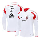 Sudadera hombre AC Milan temporada 2004 2005 entrenamiento blanca detalles rojos y negros retro calidad 1.1 premium rossonero estilo Kaká Shevchenko. AC Milan 2004, Sudadera AC Milan blanca, Ropa AC Milan retro, Entrenamiento Milan 04/05, Calidad 1.1 AC Milan, Rossonero Vintage Gear, Tienda Hincha Futbolero, AC Milan White Retro Sweatshirt.