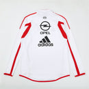 Sudadera hombre AC Milan temporada 2005 2006 entrenamiento blanca detalles rojos retro calidad 1.1 premium rossonero estilo Kaká Pirlo. AC Milan 2005, Sudadera AC Milan blanca, Ropa AC Milan retro, Entrenamiento Milan 05/06, Calidad 1.1 AC Milan, Rossonero Vintage Gear, Tienda Hincha Futbolero, AC Milan White Retro Sweatshirt.