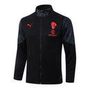 Sudadera hombre AC Milan temporada 2025 2026 color negro oficial fútbol técnica transpirable entrenamiento urbana rossonera.