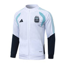 Sudadera hombre selección Argentina temporada 2026 2027 color blanca oficial fútbol AFA técnica transpirable entrenamiento mundial 3 estrellas white edition.