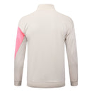 Sudadera hombre FC Barcelona temporada 2025 2026 color beige oficial fútbol Barça técnica sin capucha transpirable entrenamiento urbana premium crema.