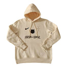 Sudadera hombre con capucha FC Barcelona edición especial Travis Scott 2025 2026 color beige diseño urbano Cactus Jack oficial fútbol culé premium oversized.