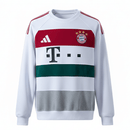 Bayern Munich 2026, Sudadera Bayern blanca, Bayern Munich training, Ropa Bayern oficial, Moletom Bayern sin capucha, Calidad 1.1 Bayern, Nueva colección 2026, Regalo fútbol hombre, Tienda Hincha Futbolero, Mia San Mia.