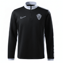 Sudadera hombre entrenamiento Elche CF temporada 2025 2026 oficial color negra fútbol técnica transpirable franjiverde ilicitano.