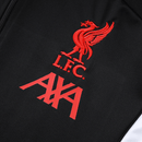 Sudadera hombre Liverpool FC temporada 2025 2026 oficial negra detalles rojos fútbol técnica térmica transpirable Reds entrenamiento Anfield.