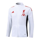 Sudadera hombre Liverpool FC temporada 2025 2026 color blanco oficial fútbol técnica transpirable entrenamiento urbana reds.