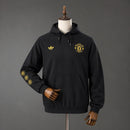Sudadera Mancheseter United 26/27 Hombre Negro - TIENDA HINCHA FUTBOLERO