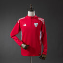 Sudadera hombre entrenamiento Sevilla FC temporada 2025 2026 oficial color roja fútbol técnica transpirable Nervión casta y coraje.