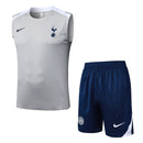 Tottenham 2025, Conjunto Tottenham 25/26, Entrenamiento Spurs sin mangas, Ropa Tottenham gris, Kit entrenamiento azul marino, Camiseta regata Tottenham, Calidad 1.1 Spurs, Nueva colección 2025, Regalo fútbol hombre, Tienda Hincha Futbolero.