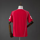 Camiseta hombre Real Zaragoza estilo retro temporada 2004 2005 oficial roja técnica transpirable maña La Liga vintage.