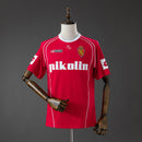 Camiseta hombre Real Zaragoza estilo retro temporada 2004 2005 oficial roja técnica transpirable maña La Liga vintage.